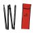 Component view of Eos Arrow 4-Piece Carbon Fiber Rangepole with carrying bag. 