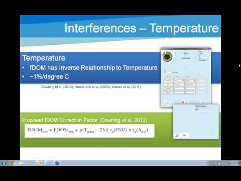 YSI Webinar |  A Closer Look at fDOM Measurement